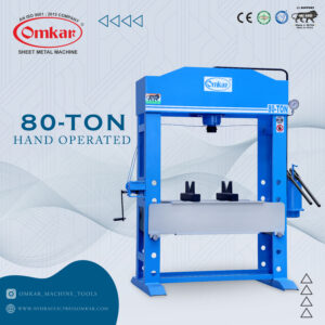 80 Ton H Type Hand Operated Hydraulic Press Machine